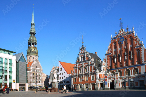 riga, the town hall area