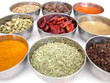 bowls of spices