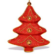 Photo: christmas tree isolated on white background christmas tree isolated on white background