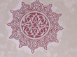 ancient red design on the ceiling of mosque ancient red design on the ceiling of mosque