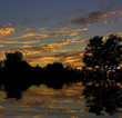 sunset reflections