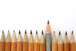 Photo: celebratory pencil among usual pencils from bottom celebratory pencil among usual pencils from bottom