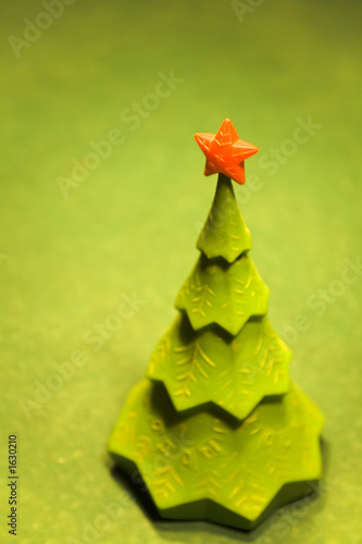 Photo: christmas tree on a billiard table christmas tree on a billiard table