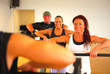 weight training in a fitness center