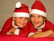 two lovely christmas boys