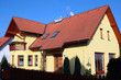model home in new housing development model home in new housing development