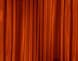 Rideau orange en soie - théatre cinéma