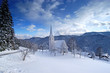 small church in winter small church in winter