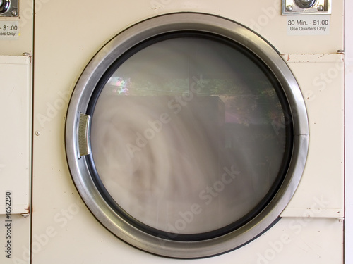 Photo: laundromat dryer running laundromat dryer running