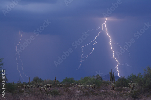 Photo: lightning striking the high desert lightning striking the high desert