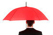 businessman holding an umbrella
