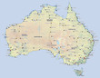 australien landkarte australia map