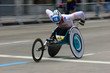 athlete in wheelchair race