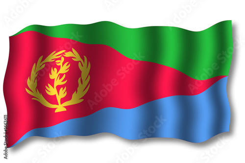 flagge eritrea 2006 im wind