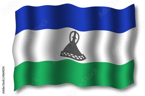 flagge lesotho 2006 im wind flagge lesotho 2006 im wind
