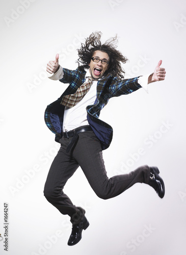homme et saut