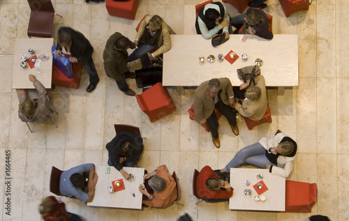 Photo: coffeeshop topview coffeeshop topview