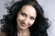 beauty brunette woman