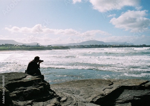 man on bundoran coast man on bundoran coast