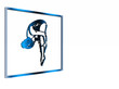 alert sign, symbol, swimming area.