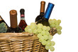 grapes and wine