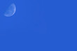 moon in blue sky