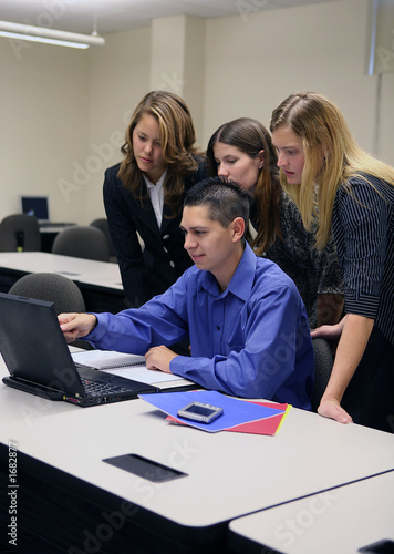 business team (focus on man)