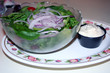 Photo: salad and dressing salad and dressing