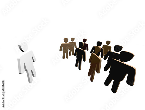 Photo: racism concept racism concept