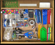 open desk drawer
