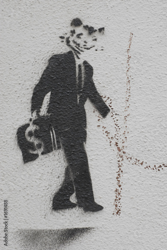 Photo: cat-man graffiti cat-man graffiti