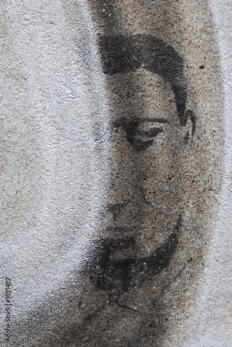 Photo: part of face graffiti part of face graffiti
