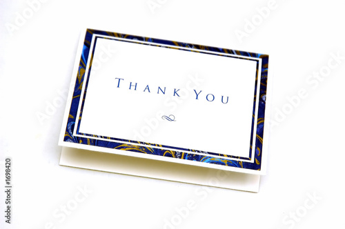 Photo: thank you card thank you card