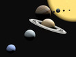 the solar system, abstact presentation. the solar system, abstact presentation.