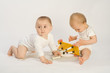 toddlers and rocking horse