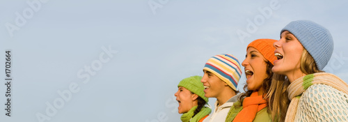 happy smiling teenagers