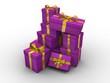 gift boxes stack
