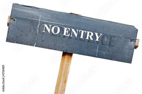 Photo: no entry no entry