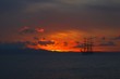 ship on the sunset