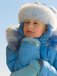 winter portrait of young girl