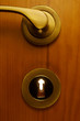 metallic keyhole
