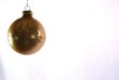 gold christmas ornament