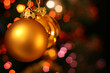 christmas golden ball