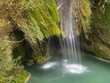cascada en el rio urederra, navarra