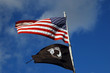 usa flag and pow flag usa flag and pow flag