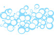Illustration: retro bubbles blue retro bubbles blue