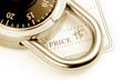 price tag and lock