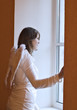 at a window