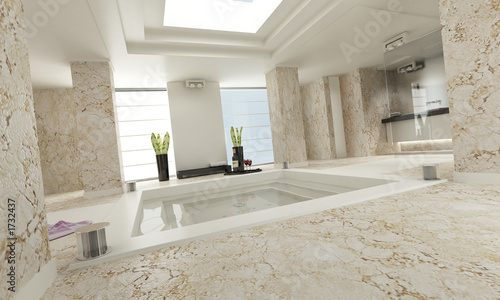 Photo: bathroom luxe marble white bathroom luxe marble white