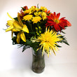flower arrangement on white background #6
